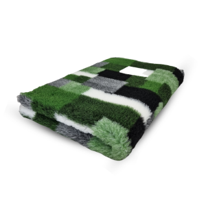 Vetbed patchwork groen